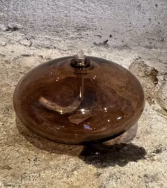 Oljelampa ellipse 10 cm. Bronsfärg.