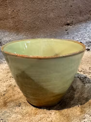 Kaffe-/temugg 10 cm. Gröntoner.