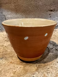 Kaffe-/temugg 10 cm. Terracotta.