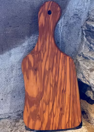 Serveringsbricka/skärbräda i olivträ 32 cm.