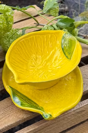 Skål 21 cm. Gul.