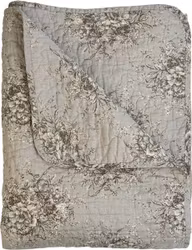 Quiltat täcke 180 x 140 cm. Gtåtoner.