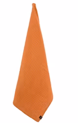 Handduk linne/bomull. Terracotta.
