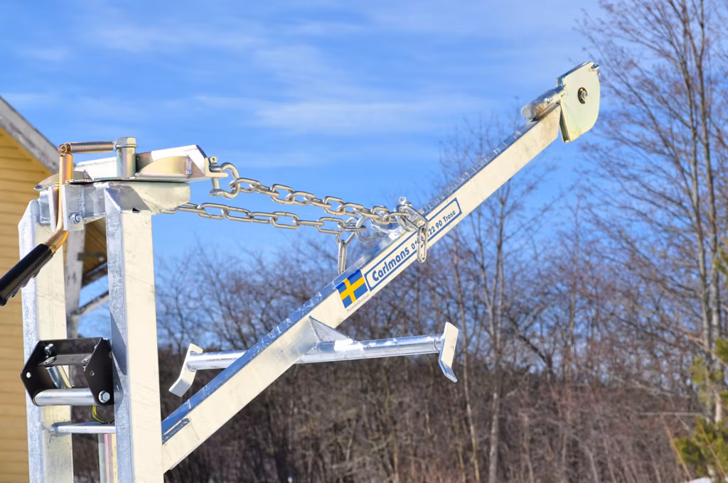 CARLMANS Timmerkärra med Linkran