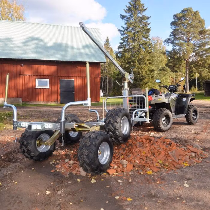 Stött-kitt till Skogsvagn ATV, 4 st runda stöttor med fäste