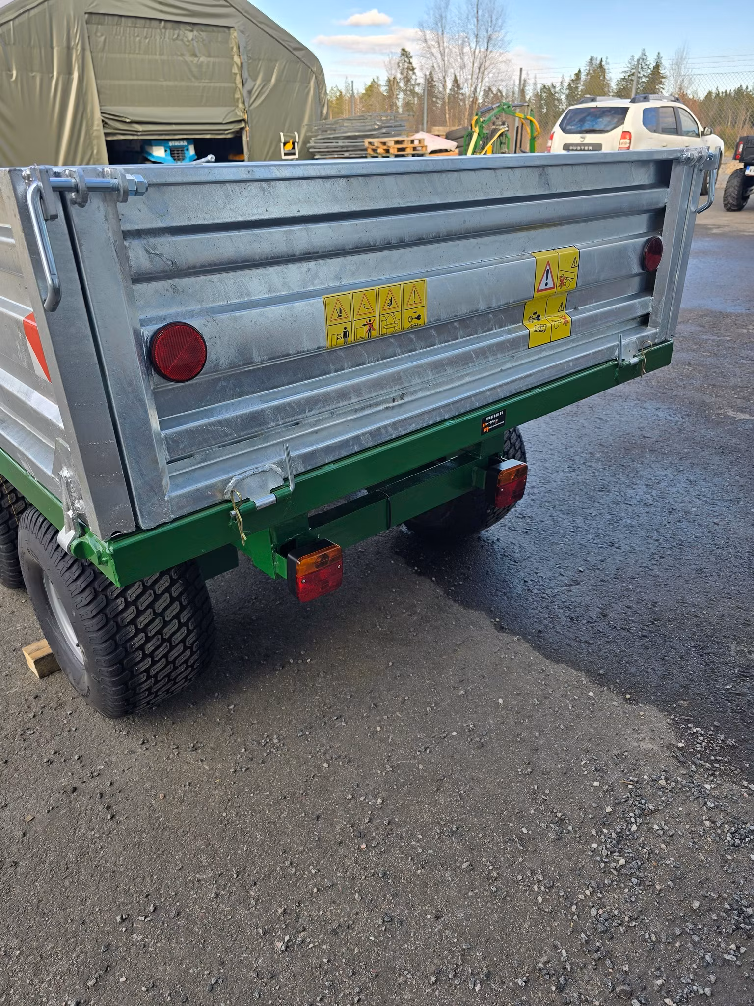 Tippvagn 2,5 ton, galvad