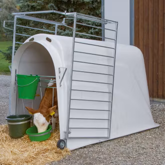 Kalvhydda med förgård till en kalv,12-pack