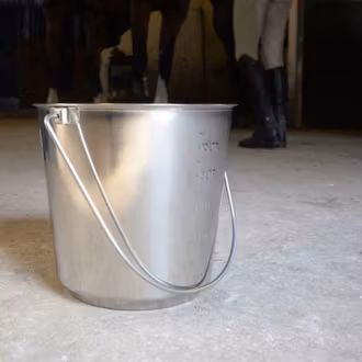 Hink rostfri med gradering, 12,3 l