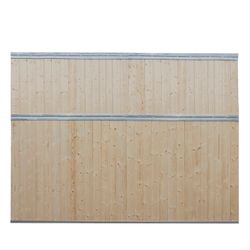 Mellanvägg 3,0 m, tät utan galler, inkl granplank SWE