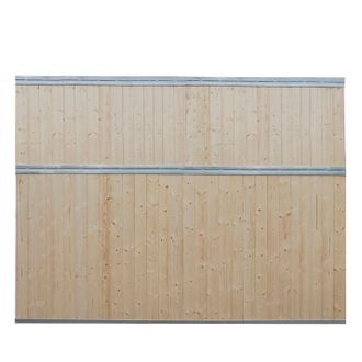 Mellanvägg 3,0 m, tät utan galler, inkl granplank SWE