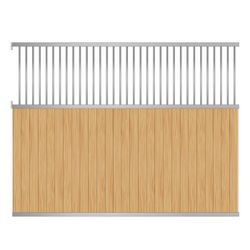 Mellanvägg 3,0 m, inkl granplank, SWE