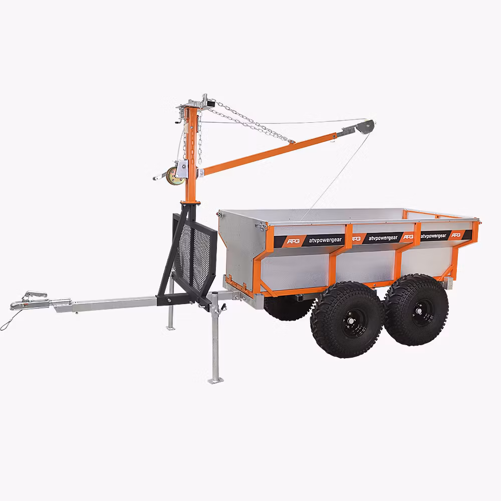 Timmervagn med kran och insatsflak APG PRO