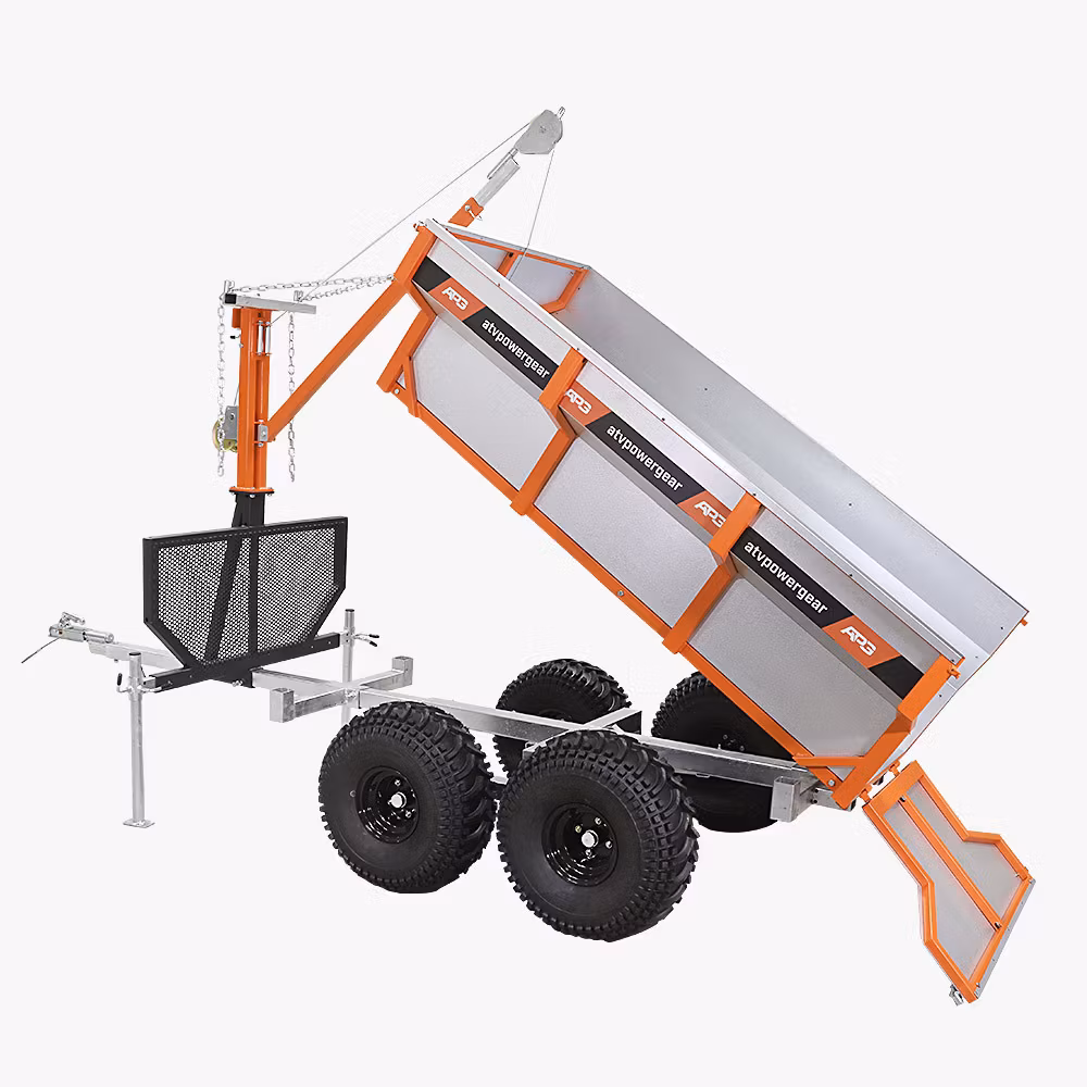 Timmervagn med kran och insatsflak APG PRO