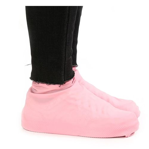Overschoenen van rubber (roze)