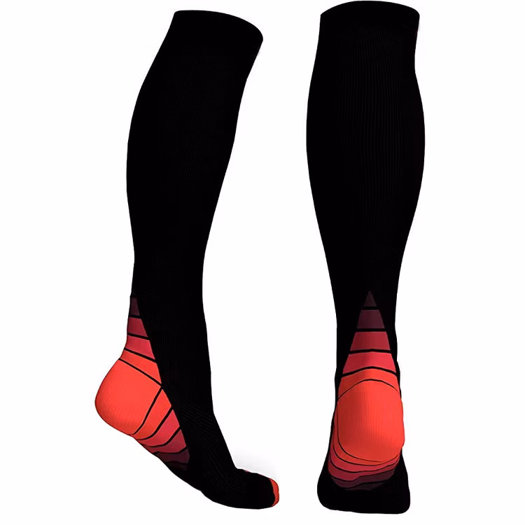 Steunkousen actief rood
