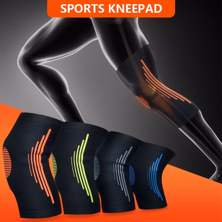 Elastische kniesteun (oranje)