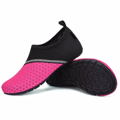 Waterschoenen active (zwart/roze)