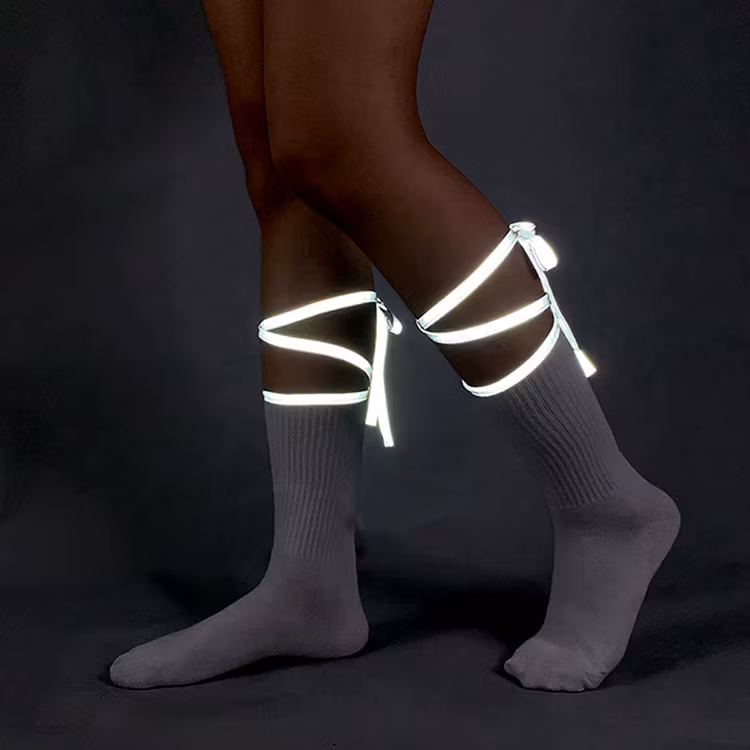 Sokken reflecterend koord (WIT)