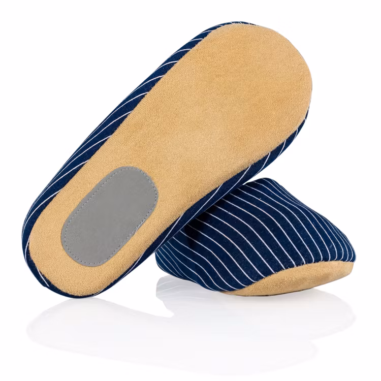 Gestreepte pantoffels (blauw)