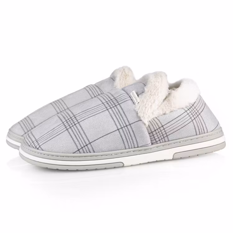 Warme pantoffels (grijs)