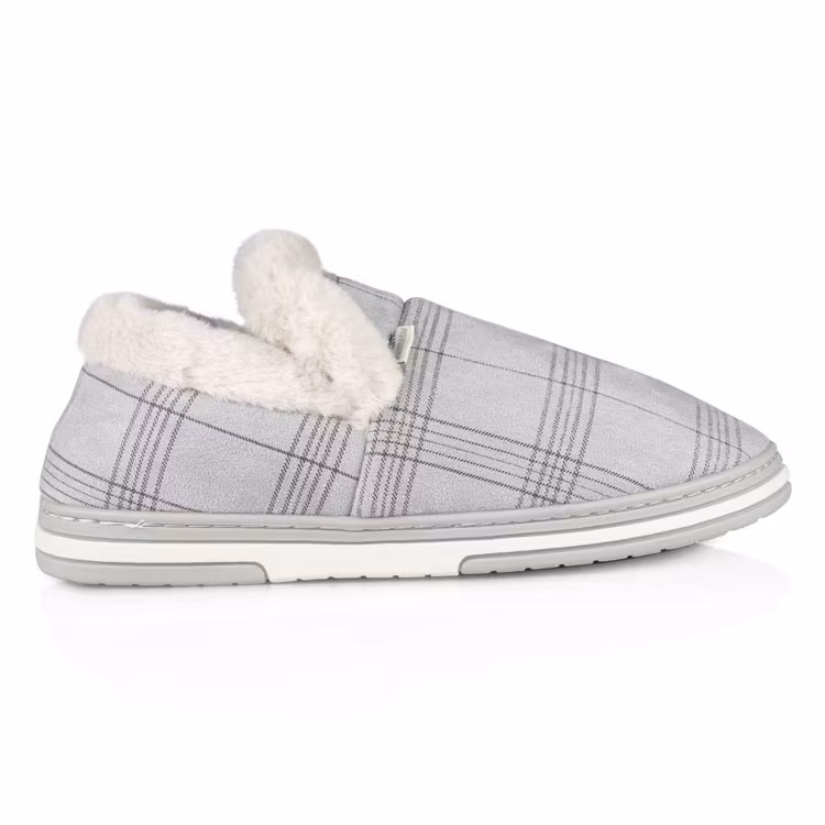 Warme pantoffels (grijs)