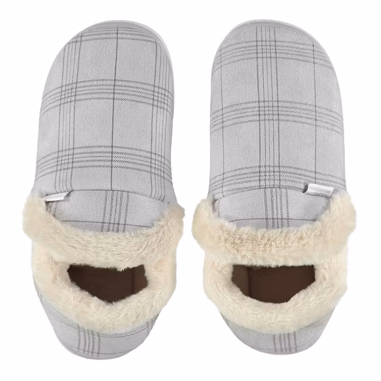Warme pantoffels (grijs)