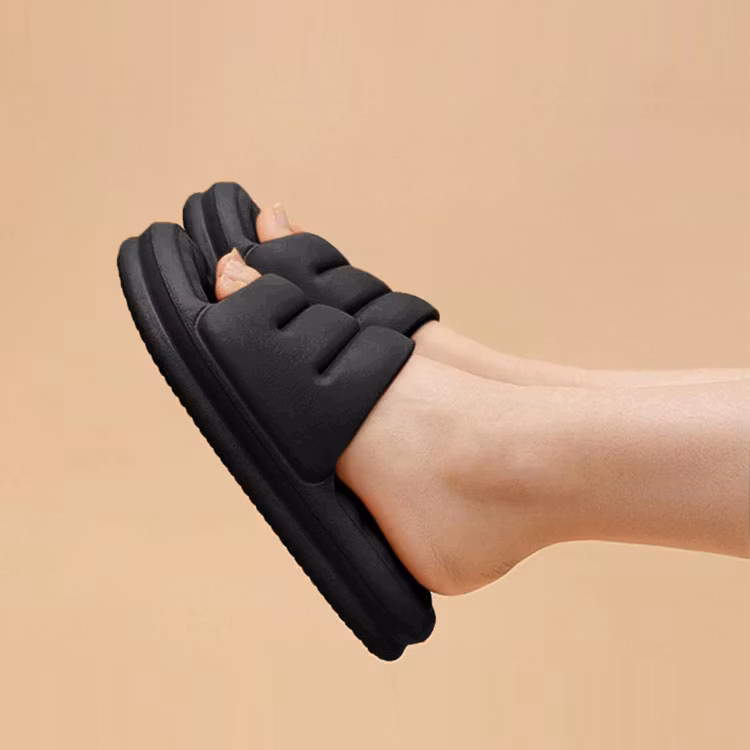 Ergonomische slippers (zwart)