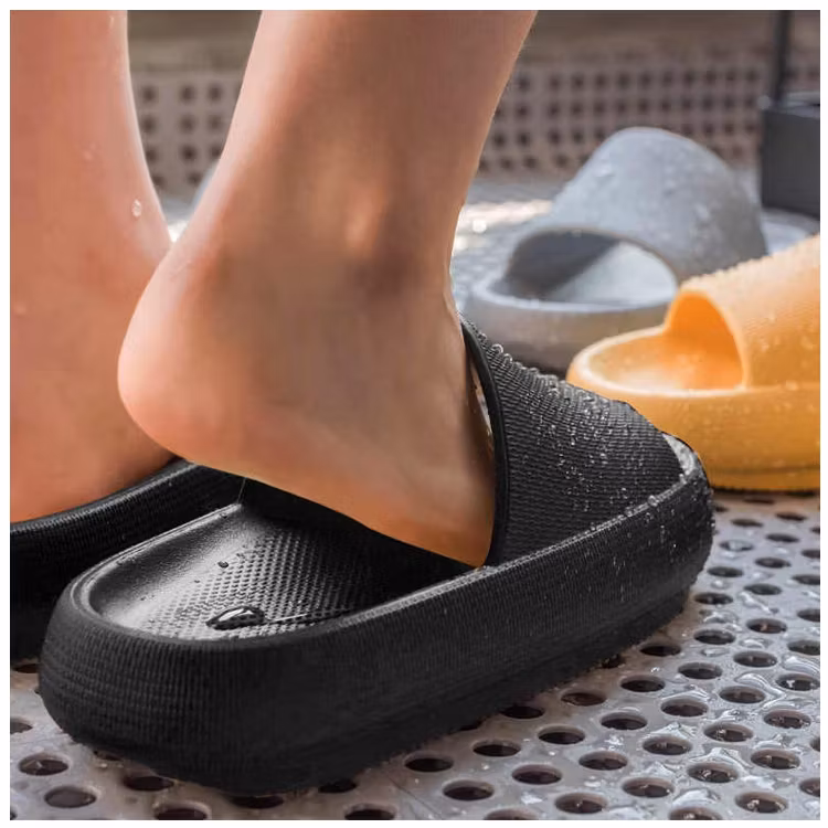 Schokabsorberende slippers (zwart)