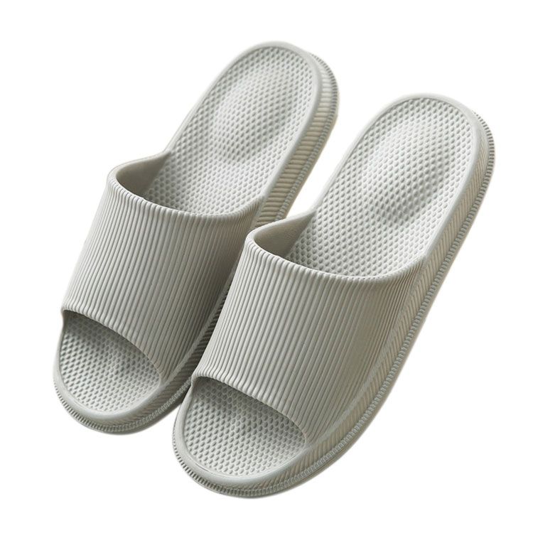 Grijze slippers (zachte hiel)