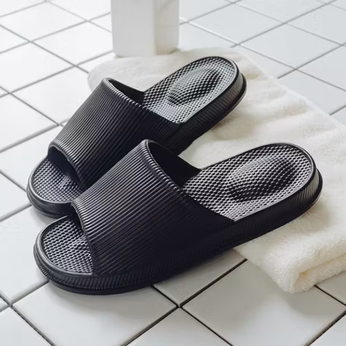 Hielslippers (zwart)