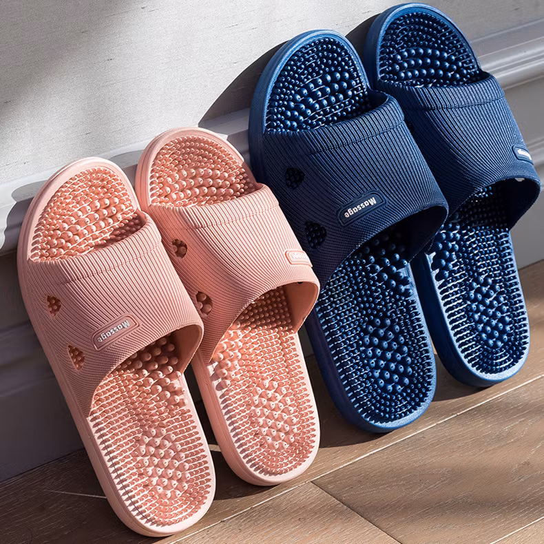 Massageslippers roze (reflexologie)
