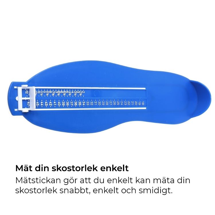 Voetmeter voor de correcte schoenmaat