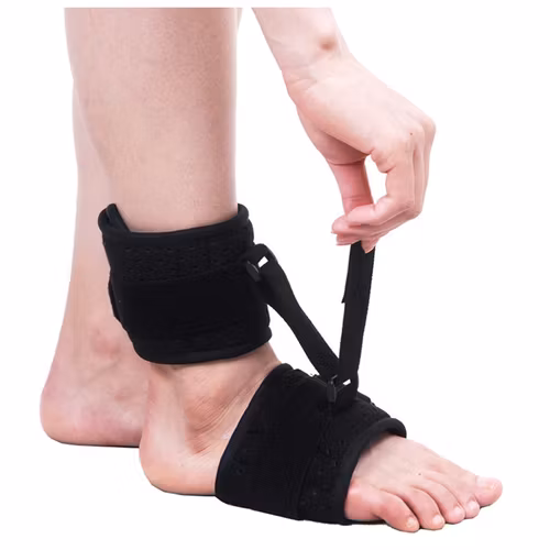 Fixerende klapvoetbrace