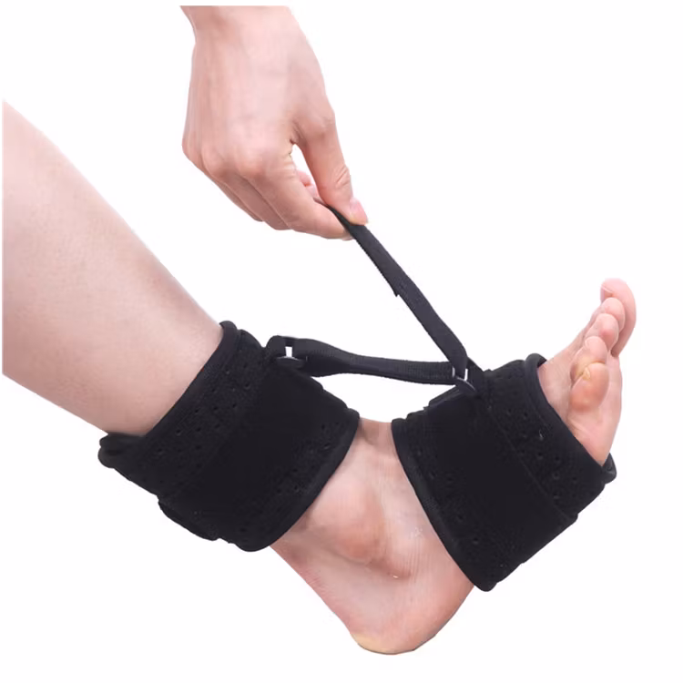 Fixerende klapvoetbrace