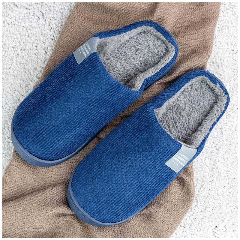 Warme pantoffels (blauw)