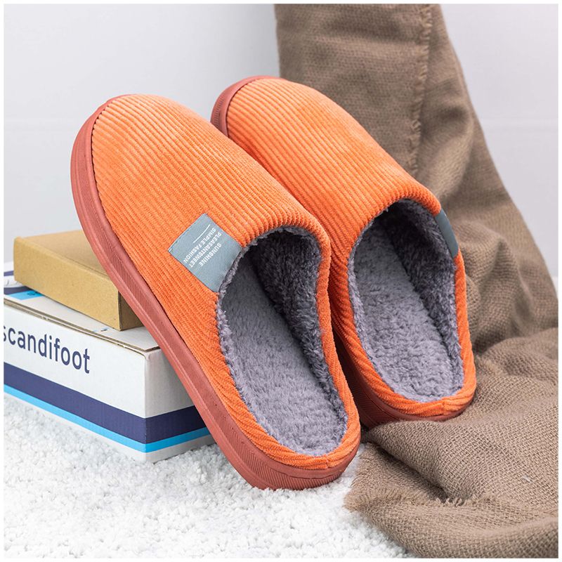 Warme pantoffels (oranje)