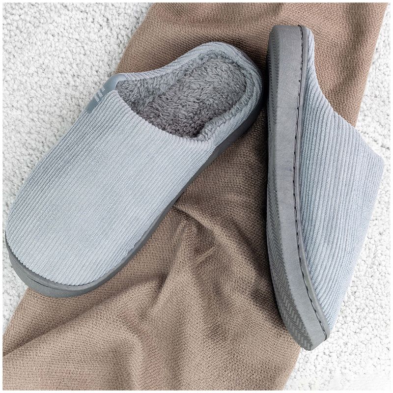 Warme pantoffels (grijs)