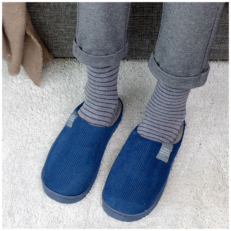 Warme pantoffels (blauw)