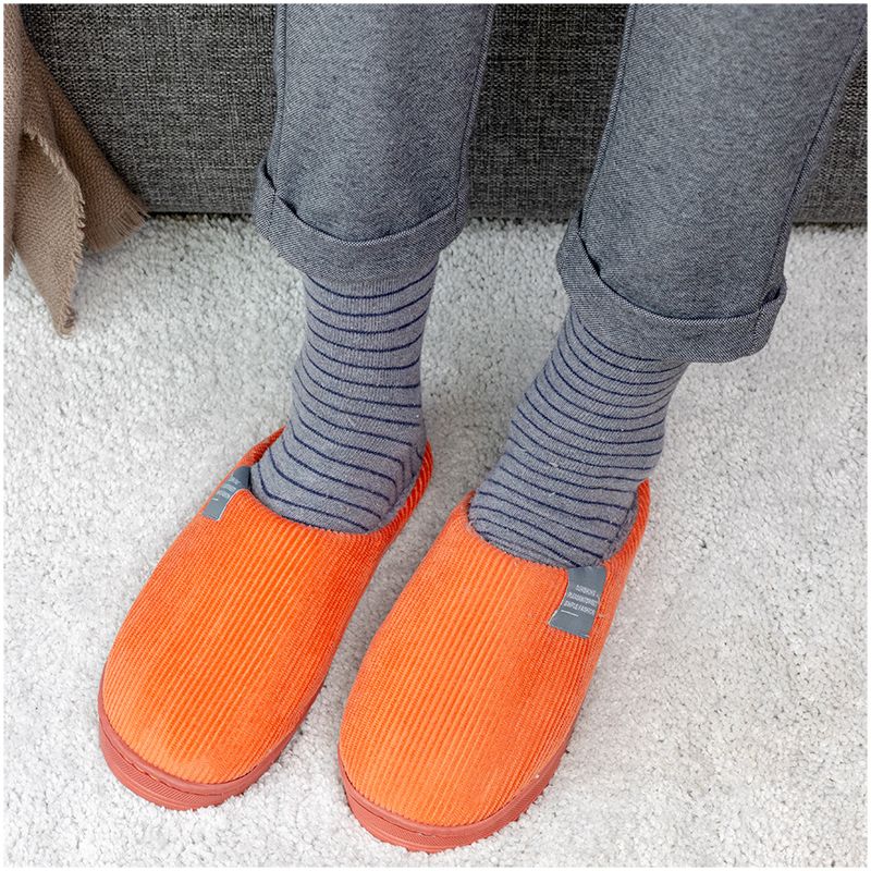 Warme pantoffels (oranje)
