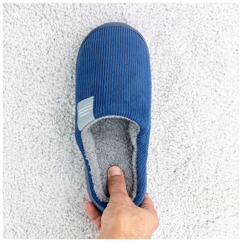 Warme pantoffels (blauw)