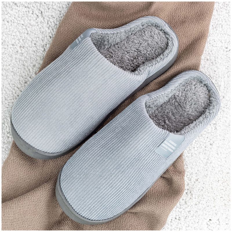 Warme pantoffels (grijs)