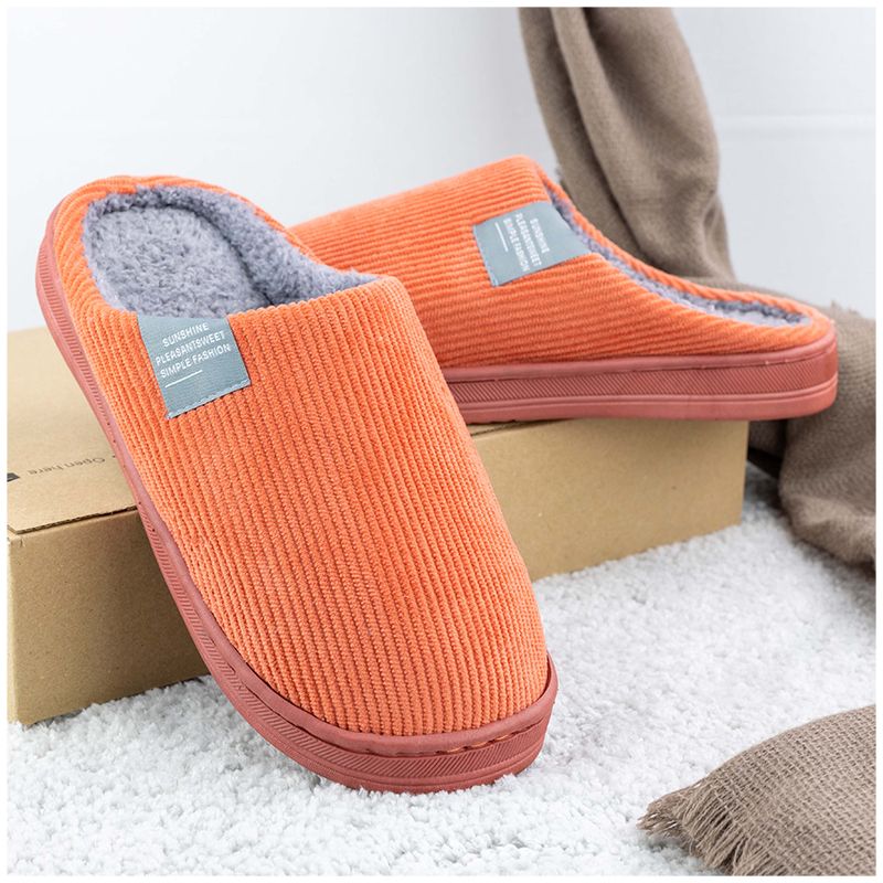 Warme pantoffels (oranje)