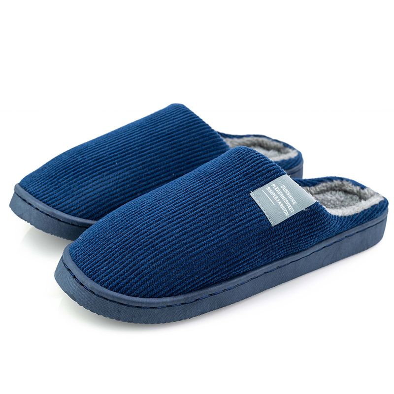 Warme pantoffels (blauw)