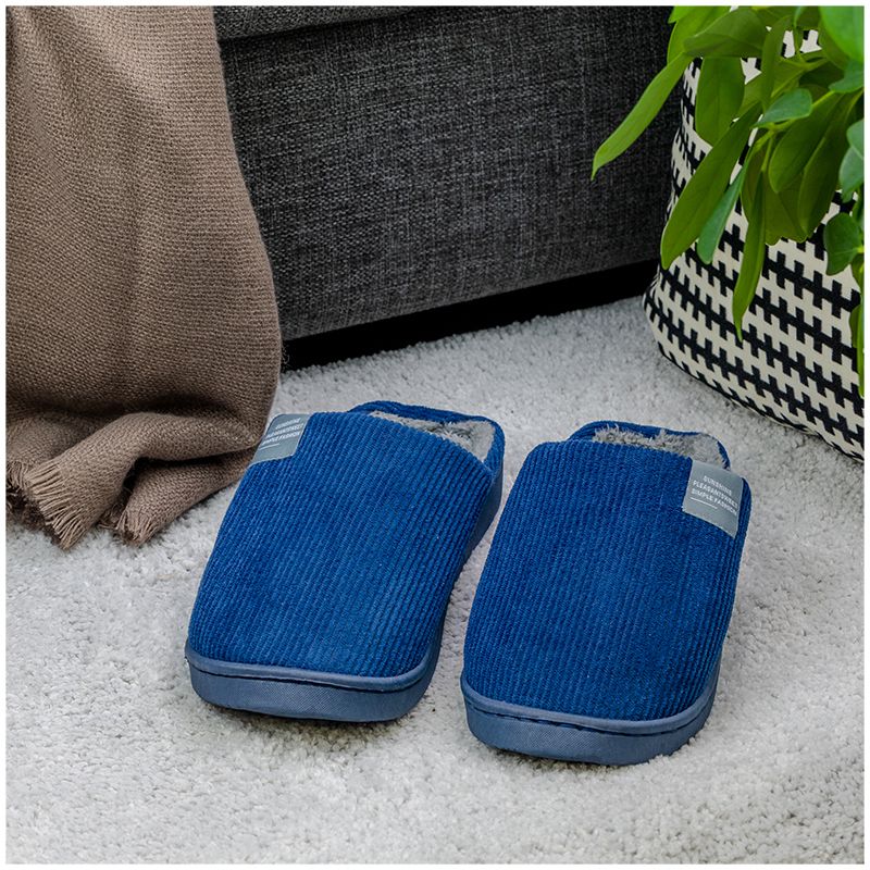 Warme pantoffels (blauw)