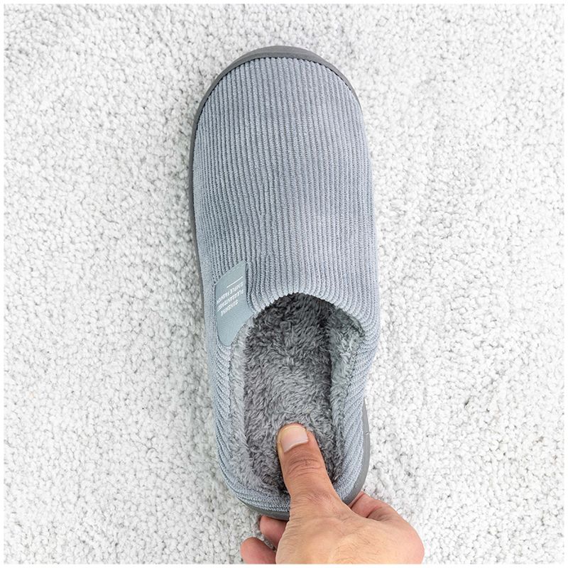Warme pantoffels (grijs)