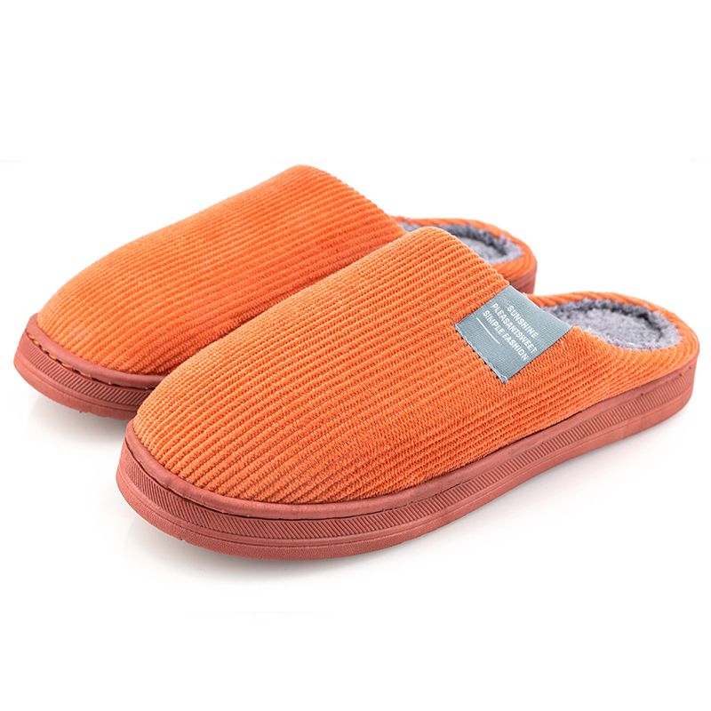 Warme pantoffels (oranje)