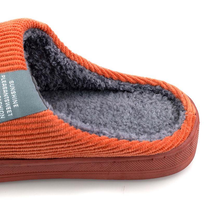 Warme pantoffels (oranje)