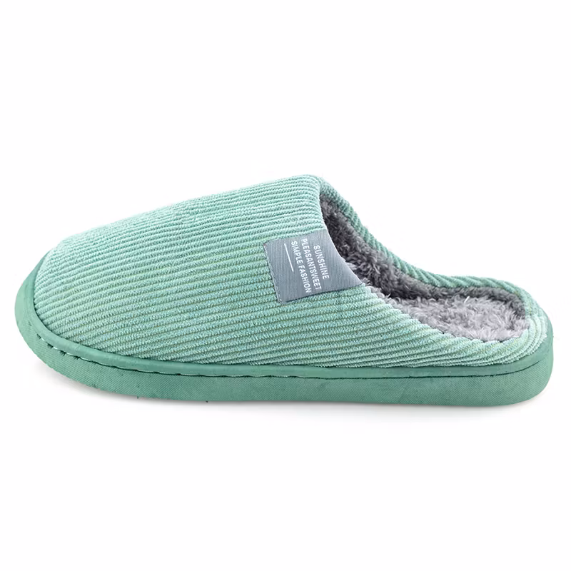 Warme pantoffels (groen)