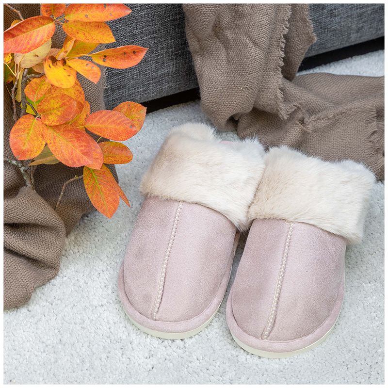 Gevoerde pantoffels (roze)