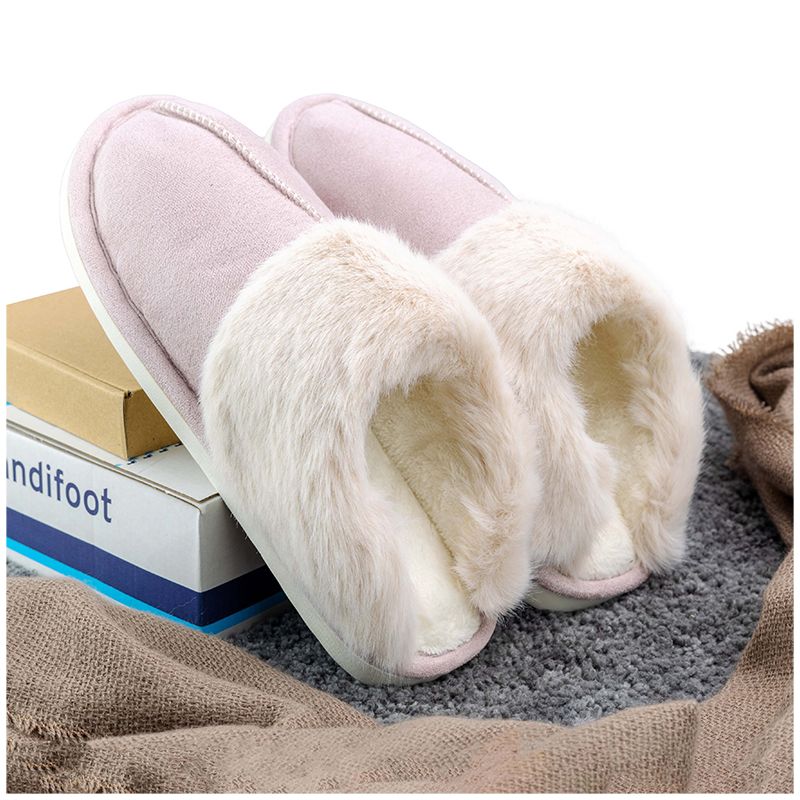 Gevoerde pantoffels (roze)